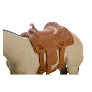 Toy Calf Roping Saddle  - Brown Little Buster Toys